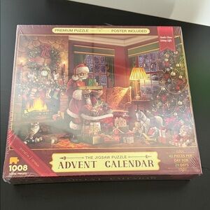 NEW 1008 Christmas Puzzle Advent Calendar-45 Pieces PER Day. with Poster!